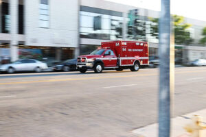 Four Injured After Ambulance Crashes into School Building on Muhammad Ali Blvd